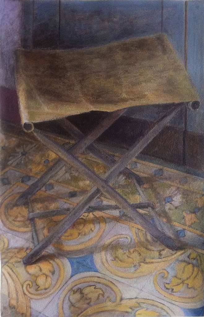 Chaises, œuvre 1, Tempera sur papier — Emmanuel Billon