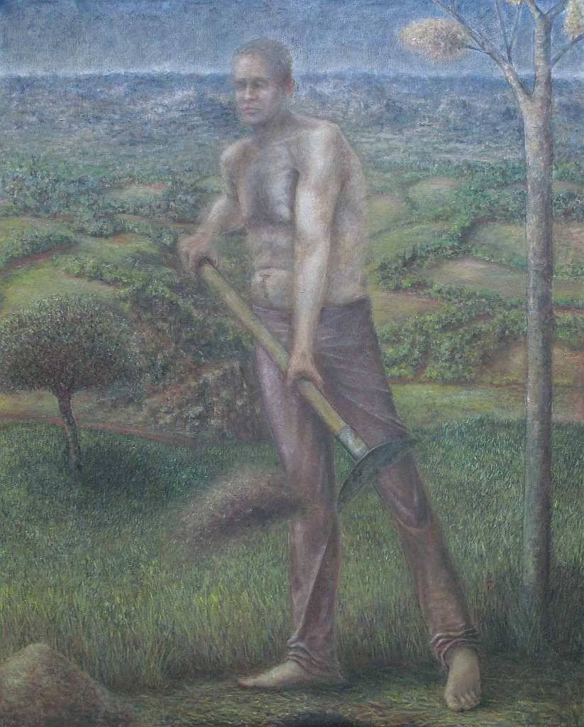 La semaine d'un jardinier, Samedi, Huile — Emmanuel Billon