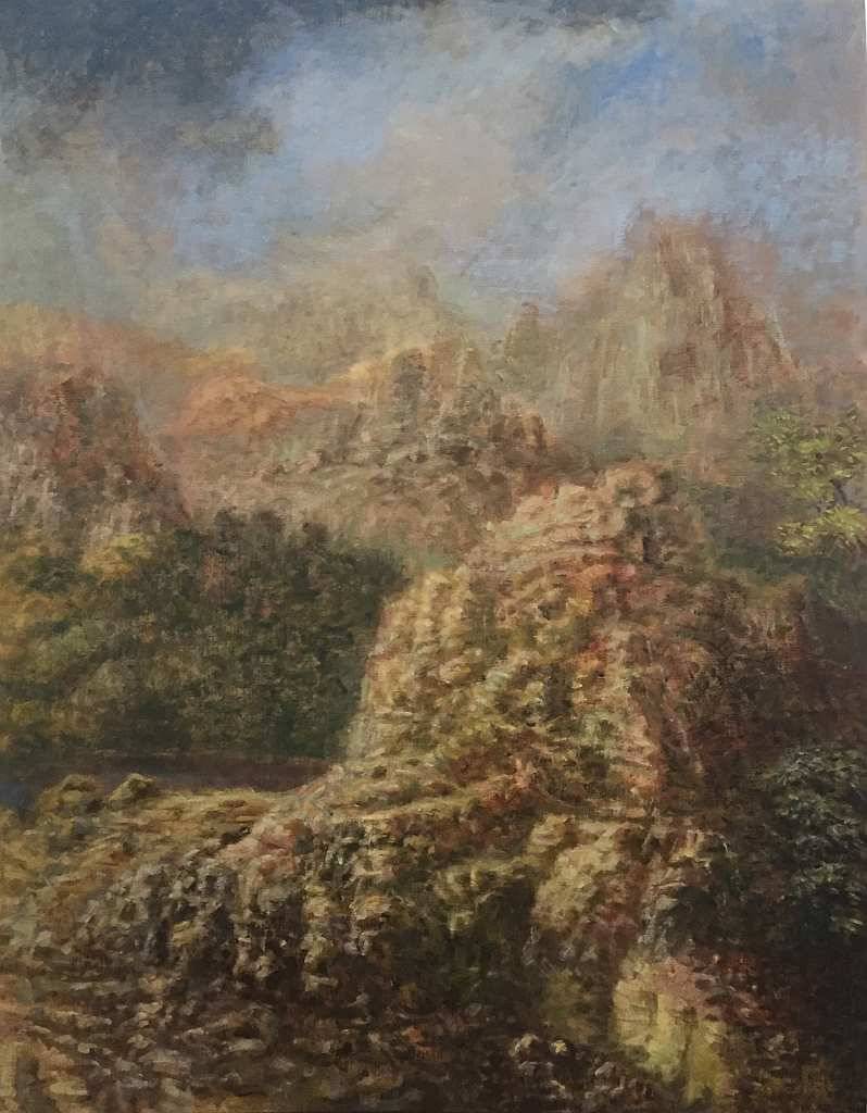 Paysages du Var, œuvre 8, Huile — Emmanuel Billon