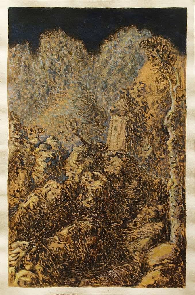 Paysages — tempera, œuvre 2, Tempera sur papier — Emmanuel Billon